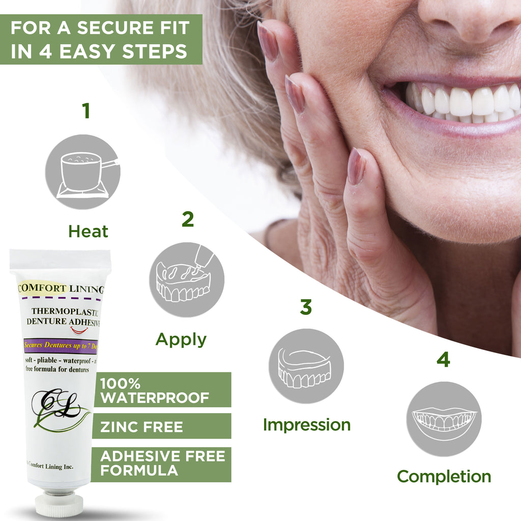 How to Apply a Thermoplastic Denture Adhesive in 4 Easy Steps 
