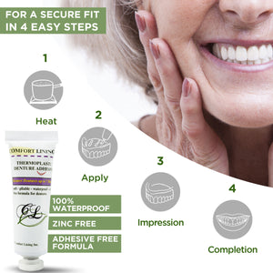 How to Apply a Thermoplastic Denture Adhesive in 4 Easy Steps 
