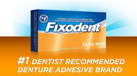 1.6 oz. Fixodent Extra Hold Powder Adhesive for Dentures.