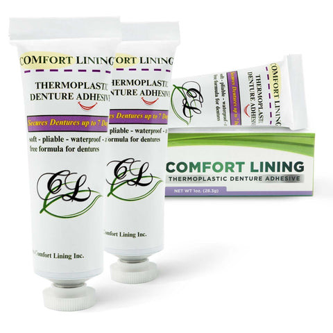 Waterproof Secure Denture Adhesive | Comfort Lining 